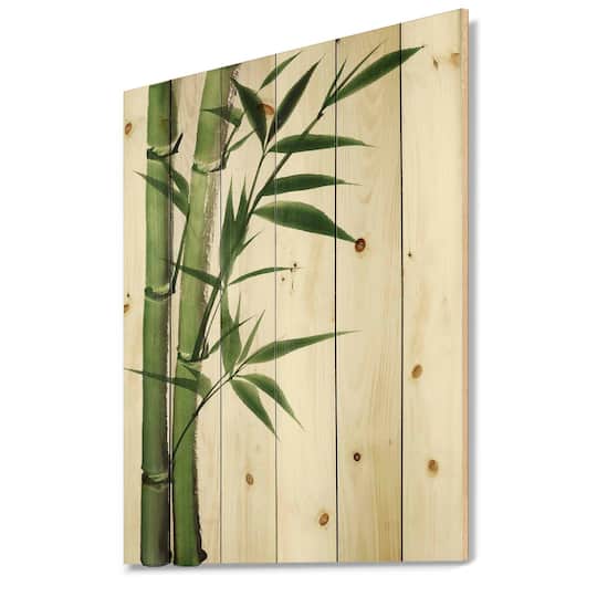 Designart - Detail of Dark Green Bamboo I